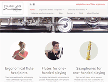 Tablet Screenshot of flutelab.com